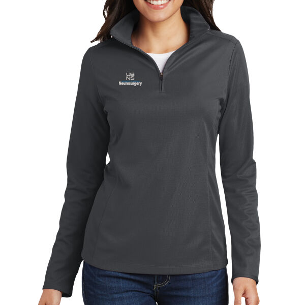 UBNS - UBNS Ladies Pinpoint Mesh 1/2 Zip Thumbnail