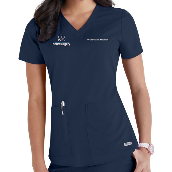 UBNS - Grey's Anatomy Ladies 71166 Top - Indigo Thumbnail