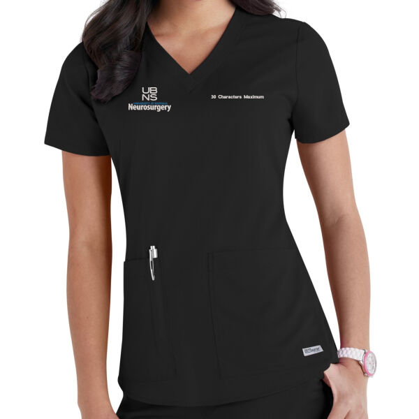 UBNS - Grey's Anatomy Ladies 71166 Top - Black Thumbnail