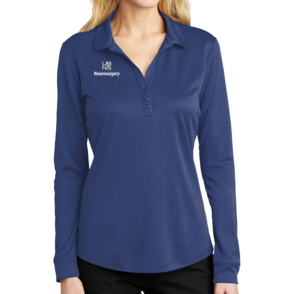 UBNS - Women's Silk Touch Performance Long Sleeve Polo Thumbnail